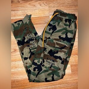 #73.   Camouflage Cargo Pants with Drawstring